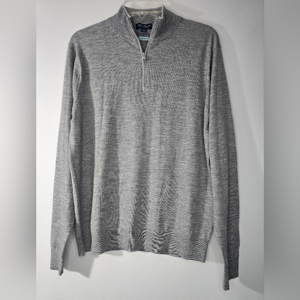 Peter Millar Crown Crafted Excursionist Flex pullover quarter zip Wool B… - Picture 2 of 11